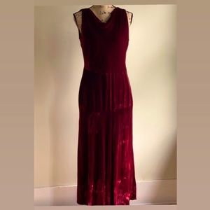Red Velvet Vintage Style Holiday Dress